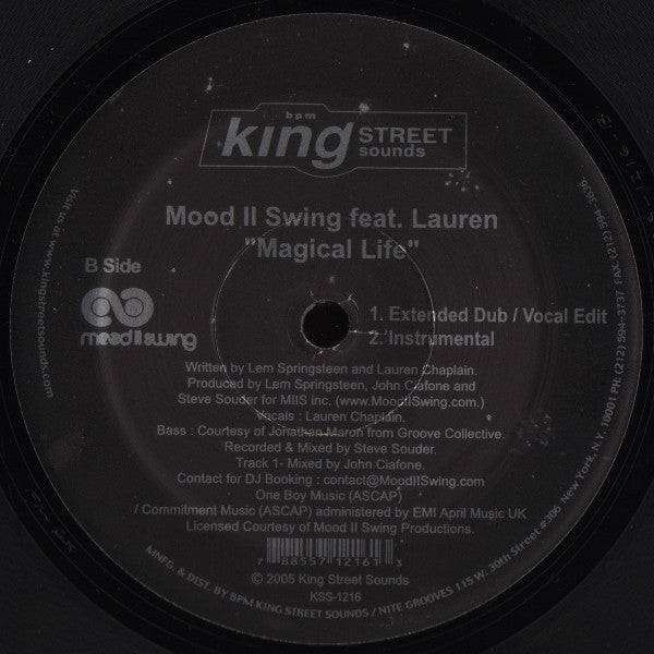 Mood II Swing Feat. Lauren Chaplain : Magical Life (12")