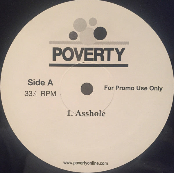 Poverty : Poverty (12", Promo, W/Lbl)
