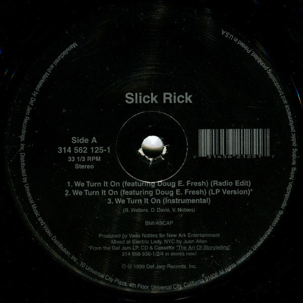 Slick Rick : We Turn It On (12")