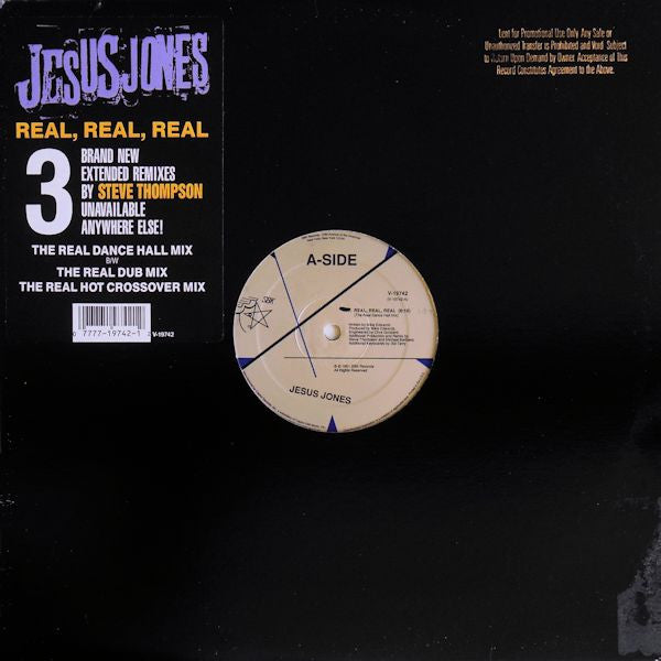 Jesus Jones : Real, Real, Real (12", Single)