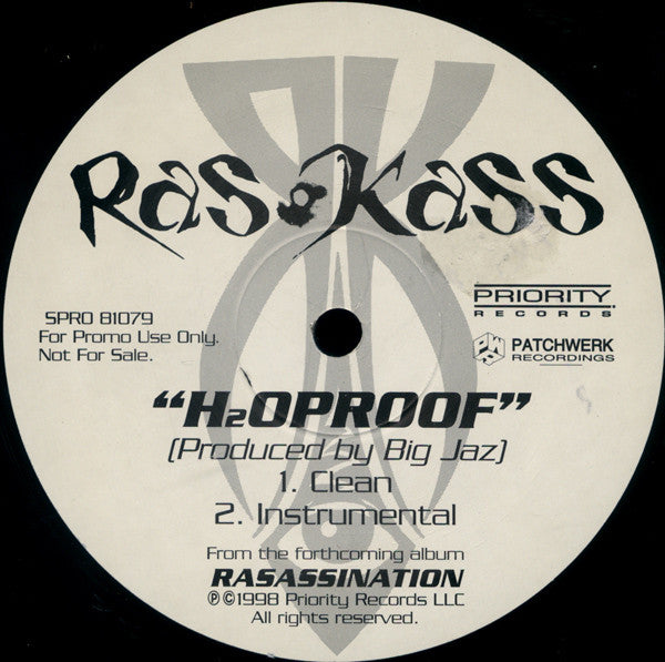 Ras Kass : H₂Oproof (12", Single, Promo)