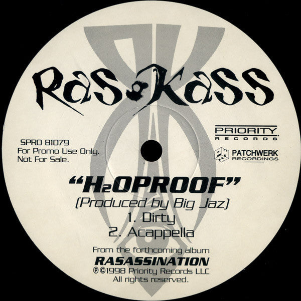 Ras Kass : H₂Oproof (12", Single, Promo)