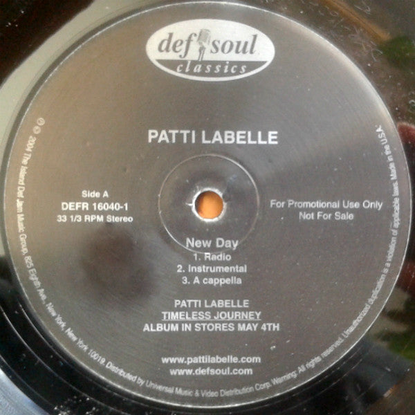 Patti LaBelle : New Day (12", Promo)