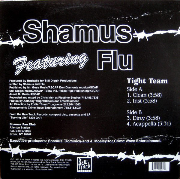 Shamus : Tight Team (12", Single)