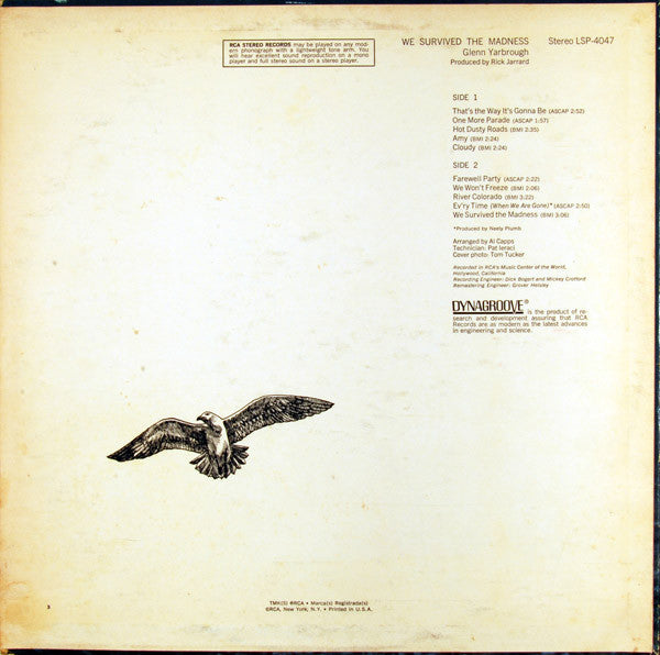 Glenn Yarbrough : We Survived The Madness (LP, Album)