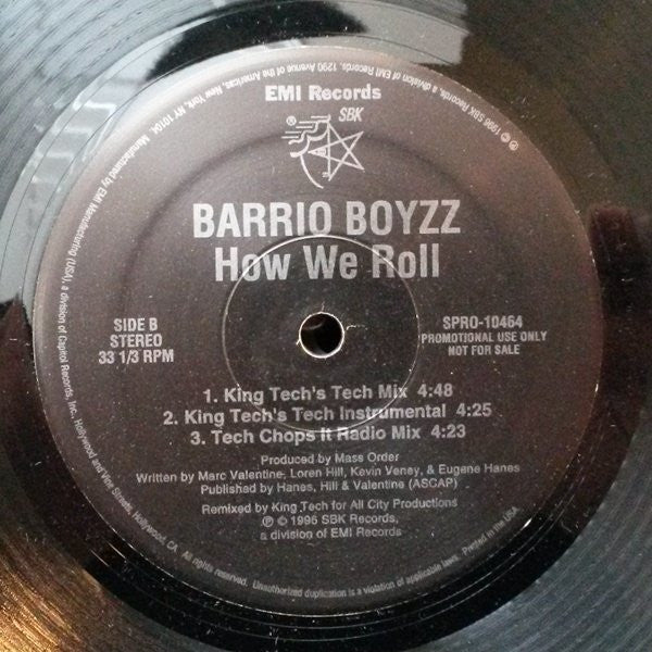 Barrio Boyzz : How We Roll (Remixes) (12", Promo)