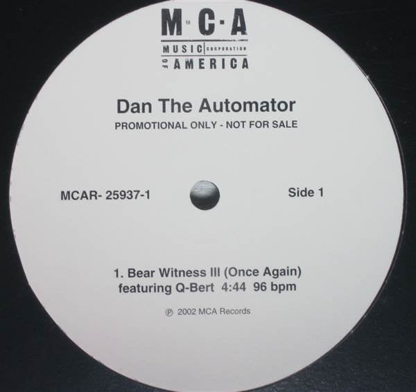 Dan The Automator : Bear Witness III (Once Again) (12", Promo)
