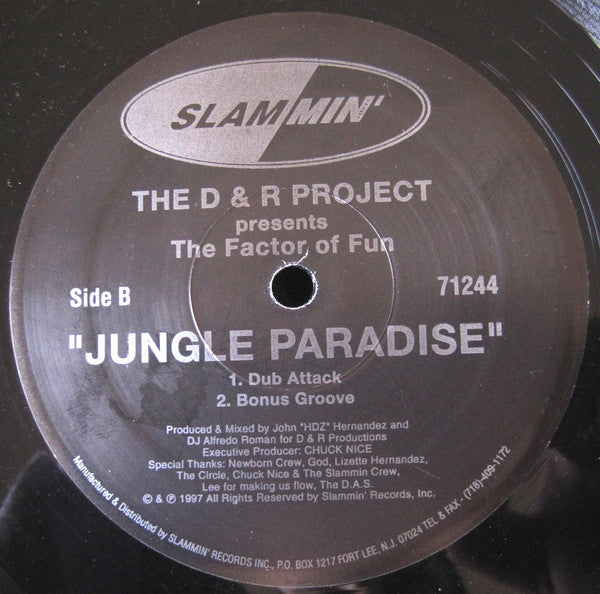 The D & R Project Presents The Factor Of Fun : Jungle Paradise (12")