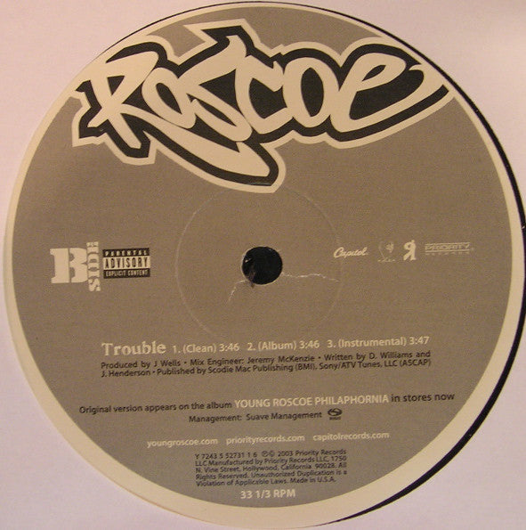 Roscoe : Smooth Sailin' (12", Single)