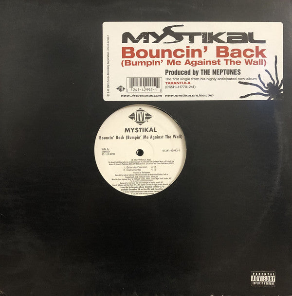 Mystikal : Bouncin' Back (Bumpin' Me Against The Wall) (12")
