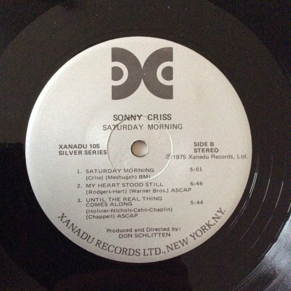 Sonny Criss : Saturday Morning (LP, Album)