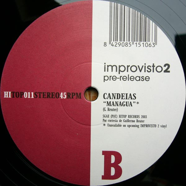 La Nueva Banda Santisteban / Candeias : Improvisto 2 Pre-Release (12")
