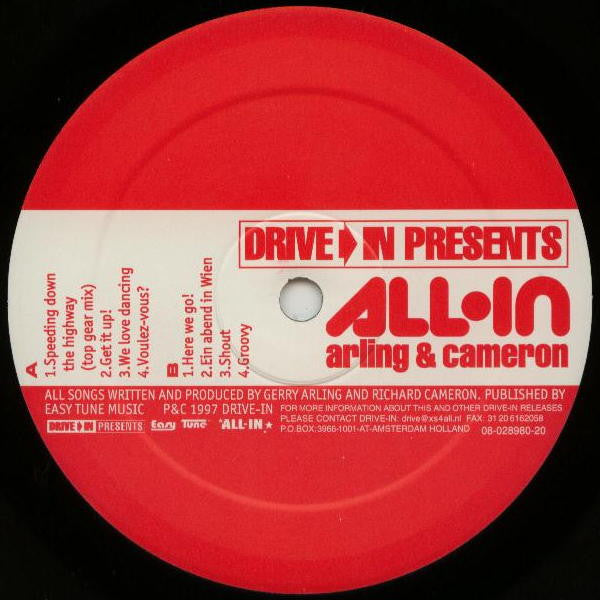 Arling & Cameron : All-In (LP, Ltd, Promo)