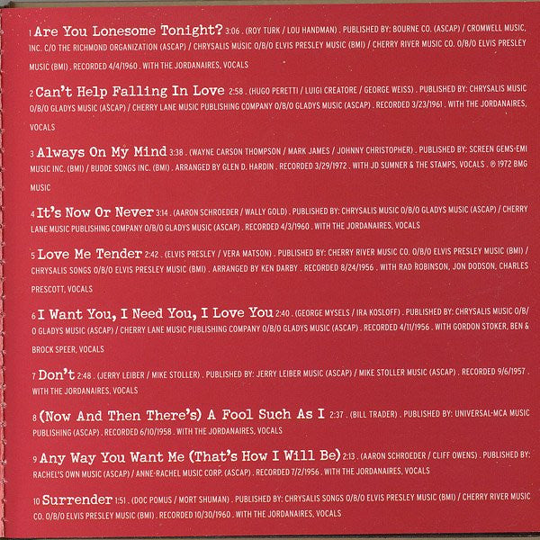 Elvis Presley : Love, Elvis (CD, Comp, Ltd, Num, RM, K2H)