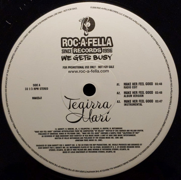 Teairra Mari : Make Her Feel Good (12", Promo)