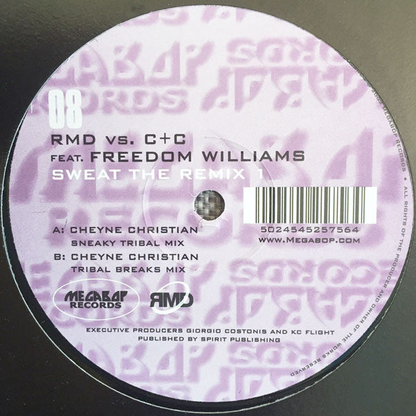R.M.D. vs. C + C Music Factory Feat. Freedom Williams : Sweat The Remix 1 (12")