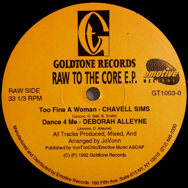 Various : Raw To The Core E.P. (12", EP)