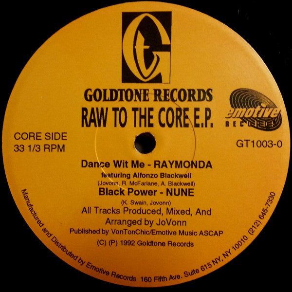 Various : Raw To The Core E.P. (12", EP)