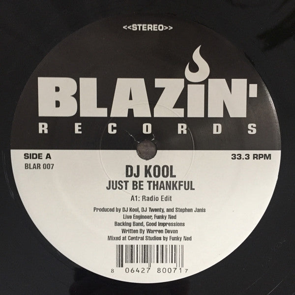 DJ Kool : Just Be Thankful (12")