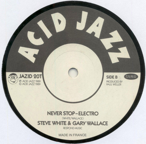 Steve White (3) & Gary Wallis : Never Stop (12")