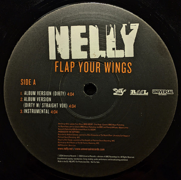 Nelly : Flap Your Wings (12", Promo)