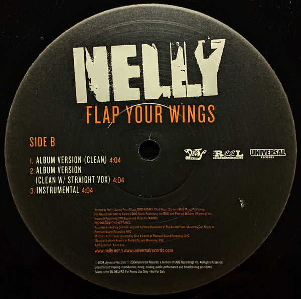 Nelly : Flap Your Wings (12", Promo)