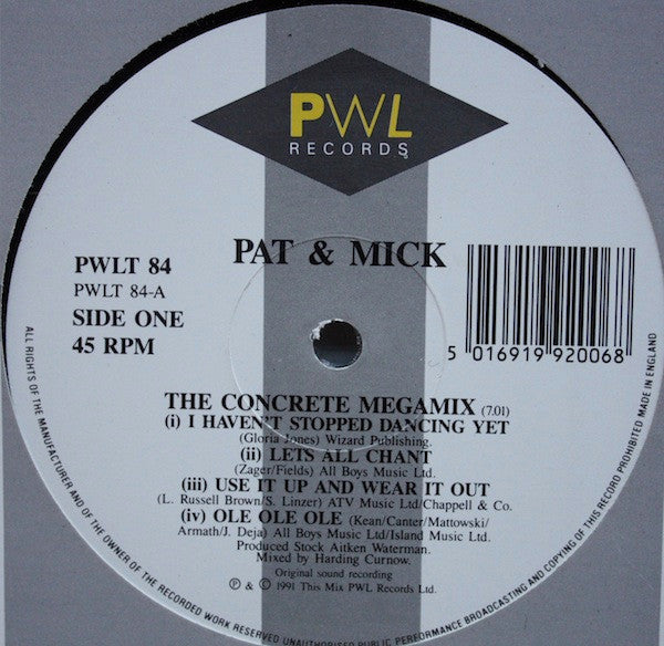 Pat & Mick : The Concrete Megamix (12")