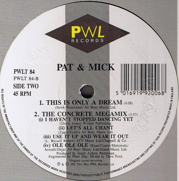 Pat & Mick : The Concrete Megamix (12")