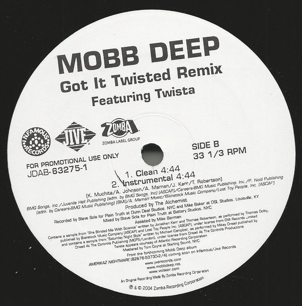 Mobb Deep Featuring Twista : Got It Twisted Remix (12", Single, Promo)