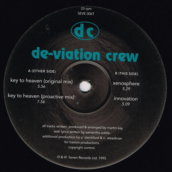 De-viation Crew : Key To Heaven (12")