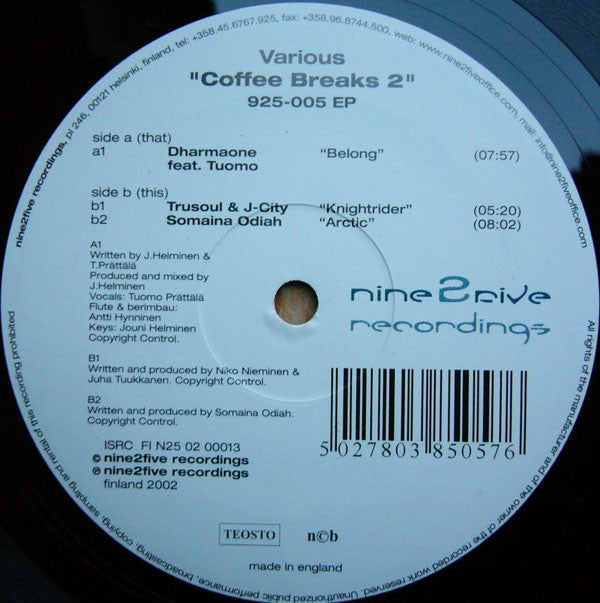 Various : Coffee Breaks EP Vol. 2 (12", EP)