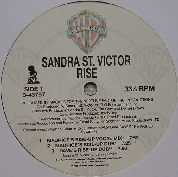 Sandra St. Victor : Rise (12")