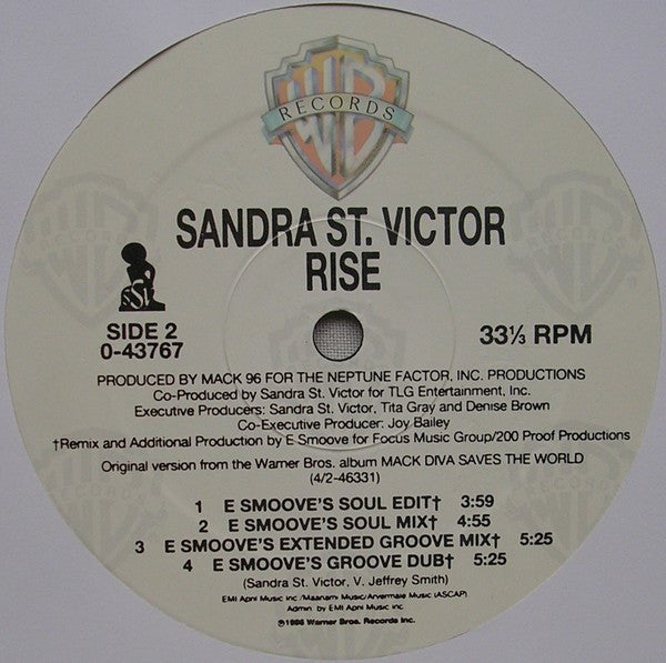 Sandra St. Victor : Rise (12")