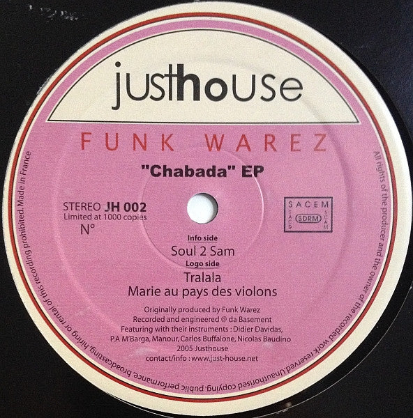 Funk Warez : Chabada EP (12")