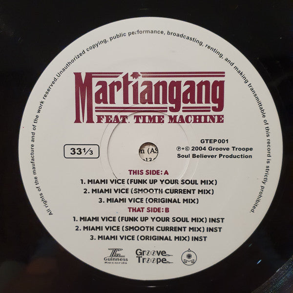 Martiangang Feat. Time Machine (2) : Miami Vice (12")