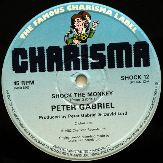 Peter Gabriel : Shock The Monkey (12", Single)