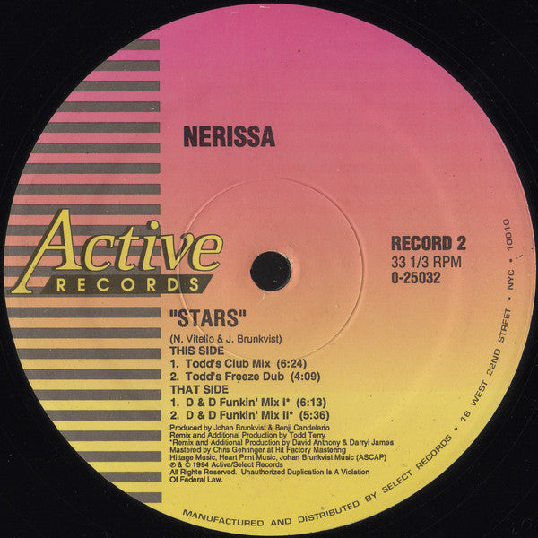 Nerissa : Stars (2x12")