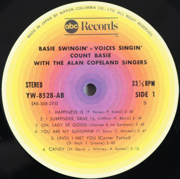 Count Basie With The Alan Copeland Singers : Basie Swingin' Voices Singin' (LP, Album, RE)