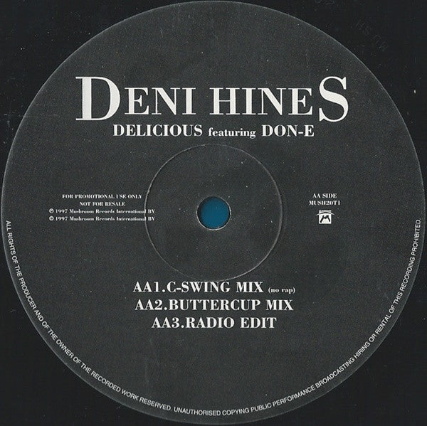 Deni Hines Featuring DON-E : Delicious (C-Swing Mixes) (12", Promo)