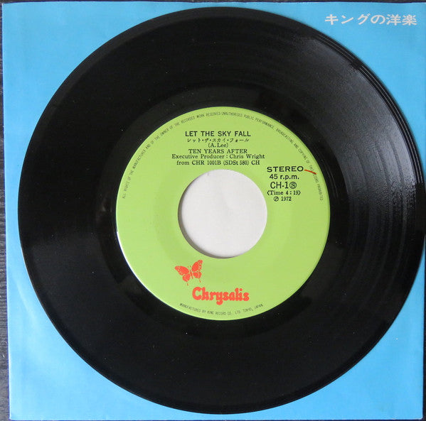Ten Years After : I'd Love To Change The World / Let The Sky Fall (7", Single)