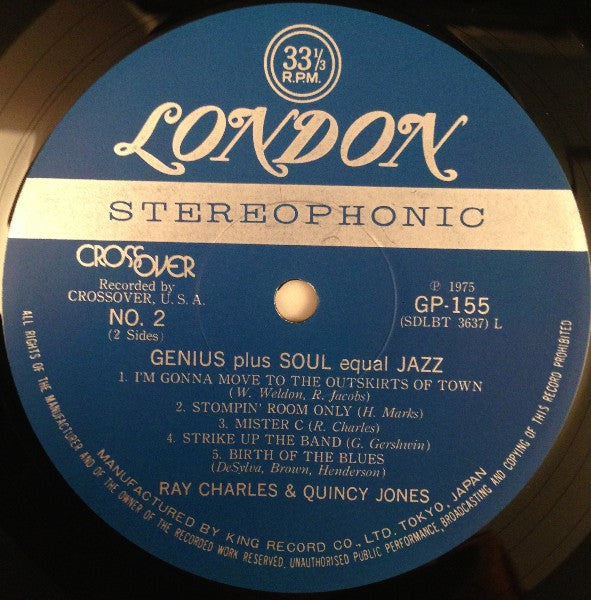 Ray Charles : Genius + Soul = Jazz (LP, Album, RE)