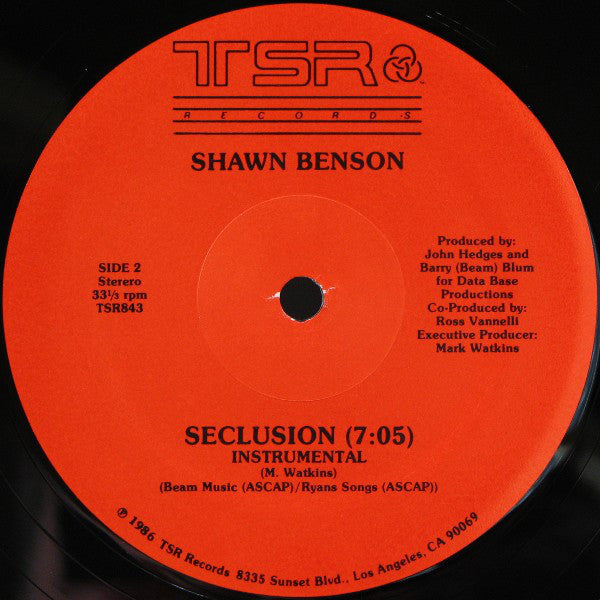 Shawn Benson : Seclusion (12")