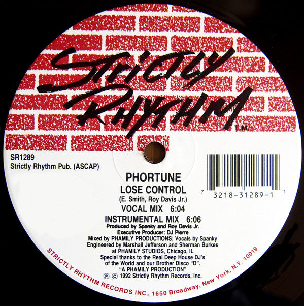 Phortune : Lose Control / Ramsey's Jazz (12")