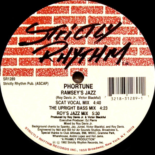 Phortune : Lose Control / Ramsey's Jazz (12")