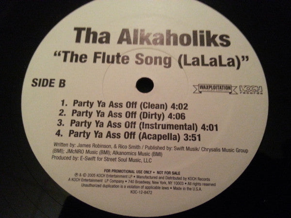 Tha Alkaholiks : The Flute Song (LaLaLa) (12", Promo)