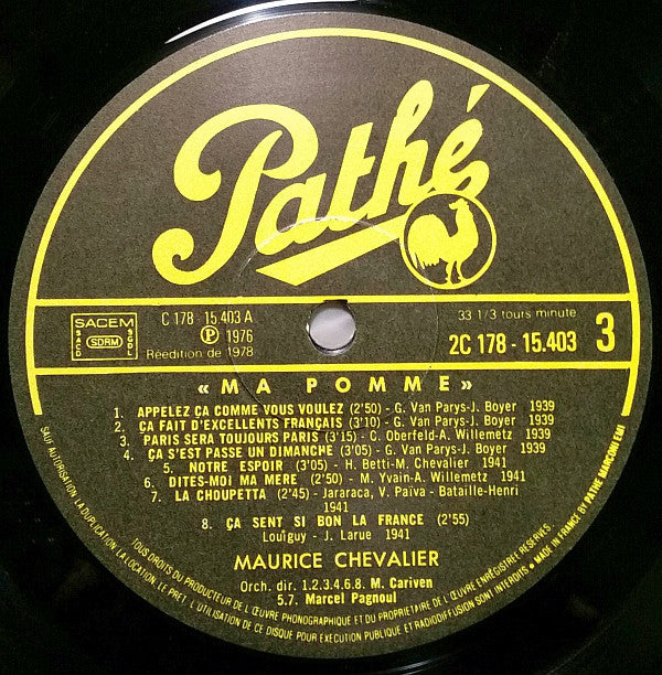Maurice Chevalier : Maurice Chevalier (2xLP, Comp, RE)