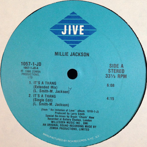Millie Jackson : It's A Thang (12")