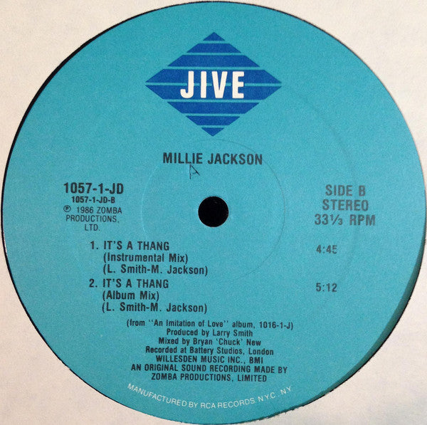 Millie Jackson : It's A Thang (12")