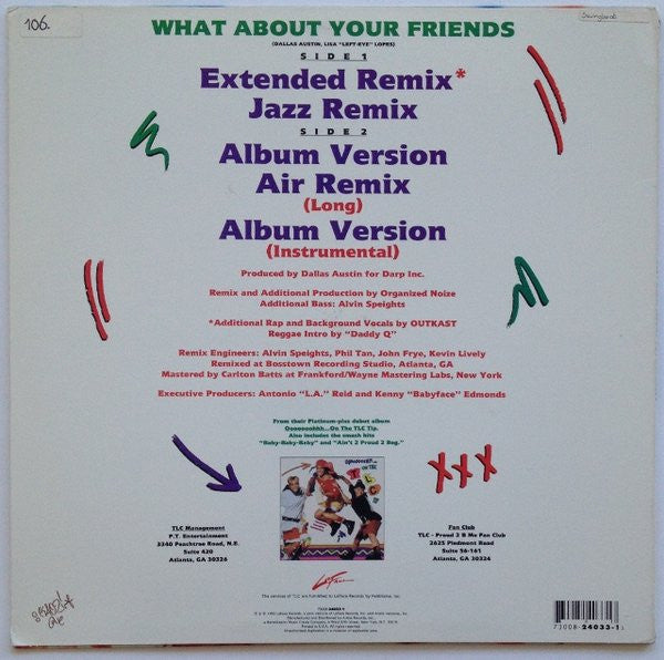 TLC : What About Your Friends (12", Spe)
