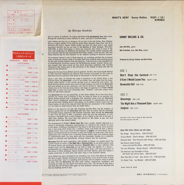 Sonny Rollins : What's New? (LP, Album, RE)